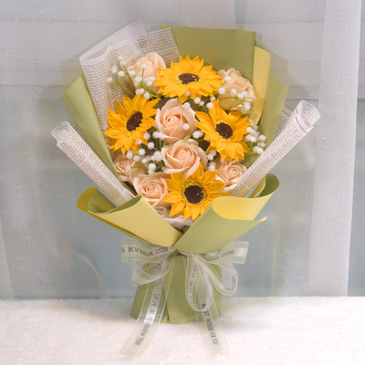 Good price Graduation season rose, sunlit soap bouquet, Children's Day, Qixi Festival and Valentine's Day gift online