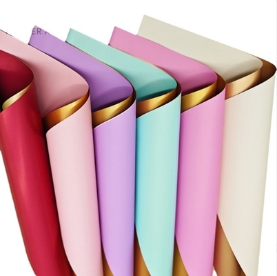 Good price Light Luxury Series DIY Handcrafted Material with Waterproof Rose Flower Wrapping Paper in Many Colors and Pearlized Film online