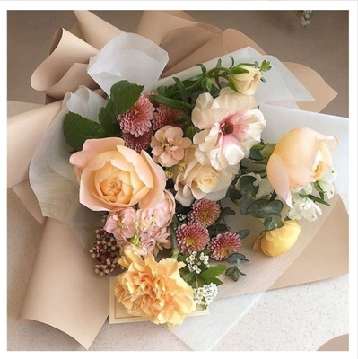 Good price Plain Porcelain Matte Film 58*58cm Waterproof Pearlized Film DIY Wrapping Paper Roll Flower Wrapping Frosted Matte Paper online