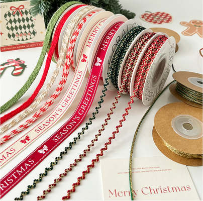 Good price Winter Snow Time Ribbon Flower Bundle Bow Tie Festival Atmosphere Decoration Handmade DIY packaging materials online