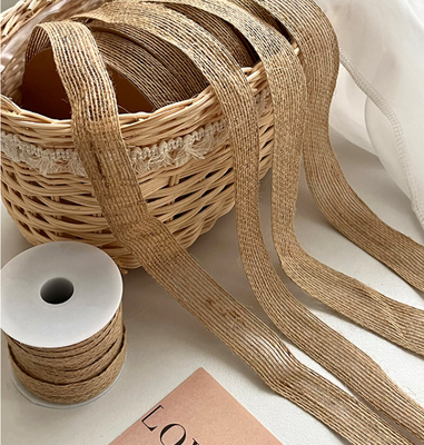 Good price Flower Shop Fresh Flowers Bundle Packaging Materials Korean Style Linen Belt Weaving Hair Accessories online