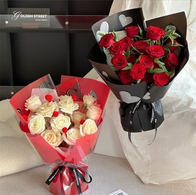 Good price Florist Wrapping and Bouquet Packing Paper for Flower Shop Floral Art Neon Croti Love Rose online