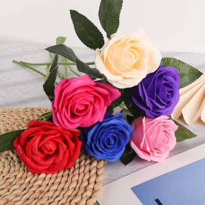 Good price Single soap, rose decoration, artificial flowers, home ornaments, bouquets, artificial flowers, and indoor placement in hotels online