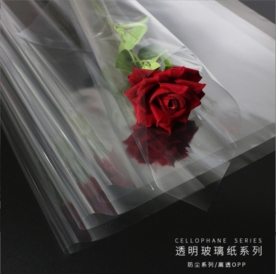 Transparent Cellophane Flower Wrapping Paper Floral Art Roll Packaging Materials in 58*58cm Density and Transparency