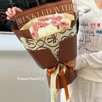 Kroxin Series English Waterproof Floral Flower Packaging Paper Shipping Time 30-45 Days