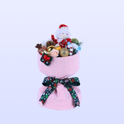 Good price Creative Christmas soap flowers, holiday gift bouquets, floral art products, handmade figurines, gift soap flowers online