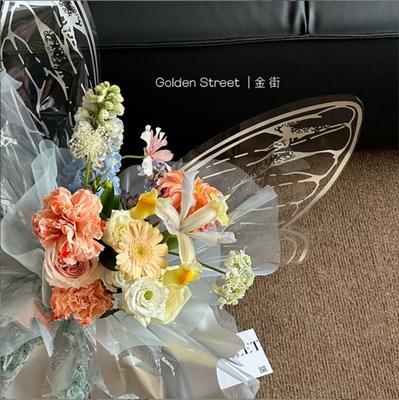 Good price Crystal Butterfly Cellophane Popular Flower Wrapping Paper for Flower Shops online