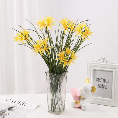 Good price Simulated flower, cross border manufacturer wholesale, Manzhu Shahua fake flower, green plant landscaping project, silk bouquet, wind and rain orchid online