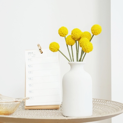 Good price Simulated flowers with a high-end and realistic feel, bundled with golden balls, hotel soft decoration flower materials, cross-border hot selling DIY flower bouquets, and fake flowers online