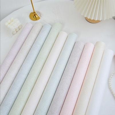 Good price Solid-Color Gift Boxes and Wrapping Paper Cream Series Embossed Waterproof Material for Bouquets online