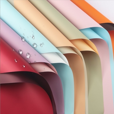 Good price Cross-Border Waterproof Thickened Two-Color Ouya Paper Flower Wrapping Paper for Gift and Flower Art Plastic Material online
