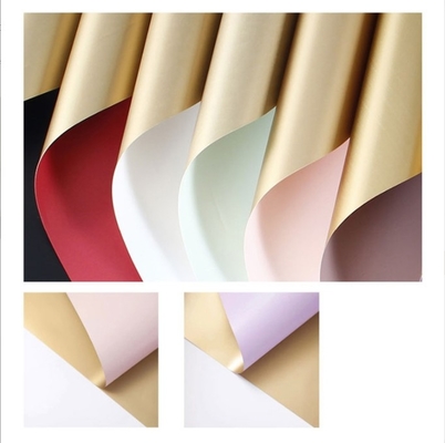 Flower packaging paper, Valentine's Day dual-color film, waterproof gold paper, bouquet gift packaging paper materials