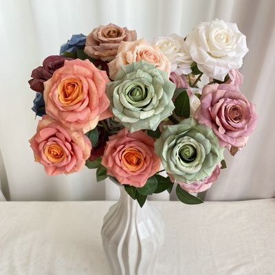 Good price Simulation of 3 Drunken Horses, Diamond Roses, Wedding Road Guide, Rose Bundle, Living Room Decoration, Photography, Photography Props, Fake Flowers online