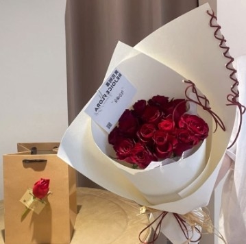 57*57cm Kraft Paper Internet Celebrity Ballet Style DIY Floral Flower Wrapping Paper