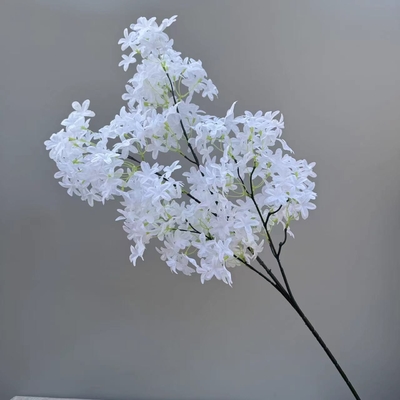 Good price Simulated flower cross, cherry blossom, lilac bouquet, wedding hall flower arrangement, fake flower landscaping online