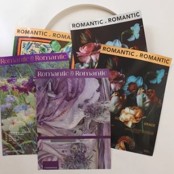 Good price 57*57cm Speacialty Paper Oil Painting Style Hot Stamping Waterproof Floral Flower Wrapping Paper online