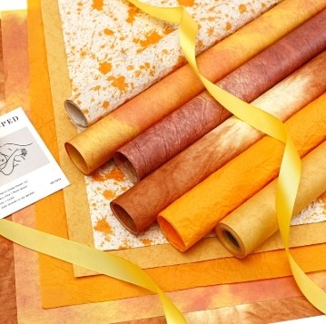Good price Partysu Specialty Paper Packaging for Sunset Golden Autumn Orange Partysu DIY Flower Arrangement online
