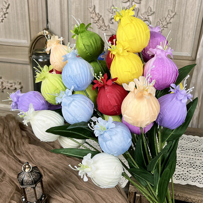 Good price Pomegranate fruit fake flower simulation bouquet handmade flower for wedding use artificial silk flower wedding landscape decoration online