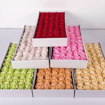 Good price Three-Layer Soap Flower Rose Heads, Handmade Scented Artificial Roses for Valentine's Day, Mother's Day, Wedding & Home Decoration online