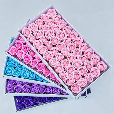 Good price SF-223 5CM 3layer with Base Support Boxed Soap Flower Rose Gift Artificial Rose Soap online