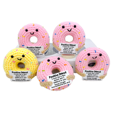 Good price Handmade Donut Crochet Plush, Eco-Friendly Textile & Fabric Emotional Support Gift online