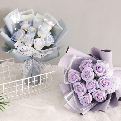Good price Handmade Soap Rose Flower Bouquet Gift Box, Long Lasting Fragrance Soap Flower Bouquet for Valentine Christmas Birthday Wedding Custom Logo Gift online