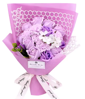 Good price Carnation Soap Flower Hydrangea Bouquet Rose Soap Bouquet Gift Box online