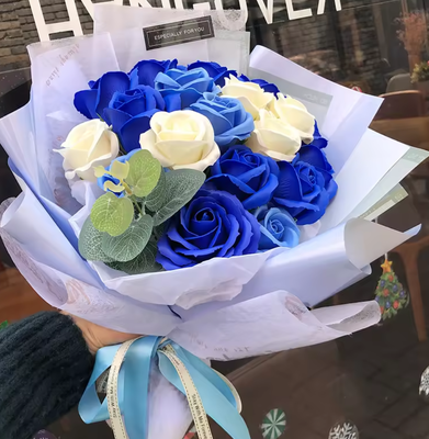 Good price Valentines Day Soap Flower Artificial Rose Handmade Bouquet Creative Birthday Gift online