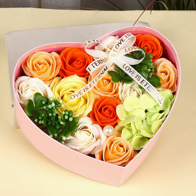 Good price Soap Flower Heart Shape Box 2026 Valentines Day Mother's Day Gift Soap Flowers Box Gift Set online