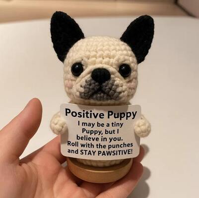 Good price Handmade Positive Crochet Puppy Soft Plush Anime Keychain Doll with Cotton Filling Weighted for Home Baby or Birthday Gift online