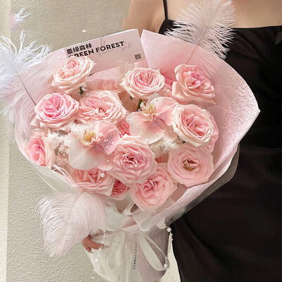 Good price Luxury Handmade Soap Flower Bouquet Mixed Rose Sunflower Magnolia Polyester Artificial Flower Model  Modern Gift Bouquet for Birthday Wedding Valentine Holiday Decor online