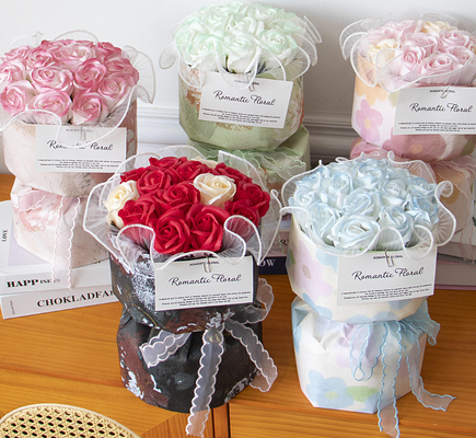 Good price Rose Eternal Flower Soap Handmade Finished Bouquet Tanabata Valentine's Day Girls online