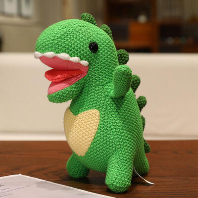 Good price OEM ODM Custom Knit Toys Wholesale Amigurumi Teddy Bear Dinosaur Plush Doll Baby Crochet Stuffed Animal Toys online