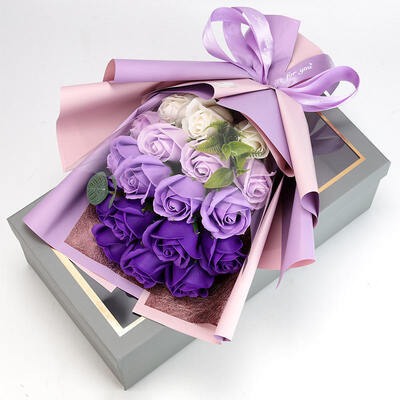 Good price 18 Rose Soap Flower Bouquet Gift Box Flowers Qixi Valentine's Day Gifts Foreign Trade online