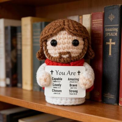 Good price Uplifting Crochet Jesus Emotional Support Doll-A Gift for Friends, Family, and Colleagues online