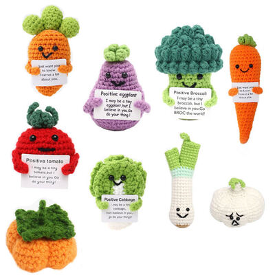 Good price Handmade Doll Crochet Cotton Positive Emotional Dolls for Gifts Women Friends Birthday Gifts Encouragement Christmas Decoration online