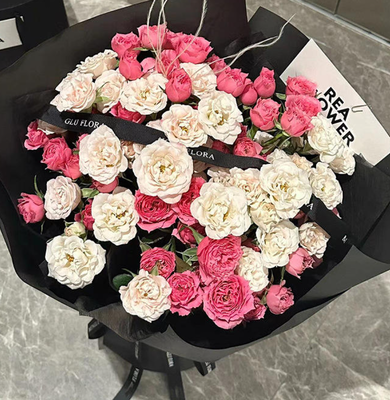 Good price Valentines Day & Mother's Day Bouquet Preserved Sophie Roses & Lifelike Soap Flowers Elegant Gift in Huggable Bucket online