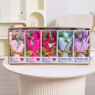 Good price Cross-border Mother's Day Soap Bouquet English Brand Graduation Season Creative Gift Teacher Lover Rose Simulation Flower Soap online