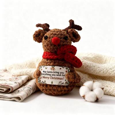 Good price Christmas Hot Selling Inspirational Textile Crochet Knitted Varies Crochet Knitting Doll Handmade Creative Doll online