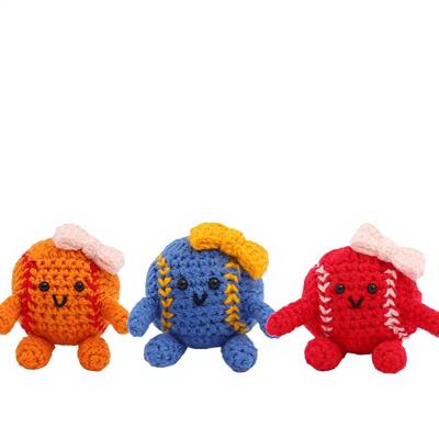 Good price Wholesale Hot-selling Sports Baseball Handmade Crochet Amigurumi Dolls for Decoration Ornaments Holiday Gifts online