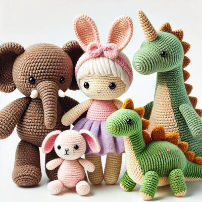 Good price Wholesale OEM Cute Customized Handmade Stuffed Animal Doll Crochet Toy Baby Gift online
