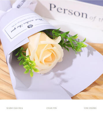 Good price Classic Handmade Realistic Lace Mini Soap Rose Bouquet 23*9cm Multi-Occasion Valentine Artificial Flower Wholesale Gift online