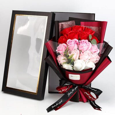 Good price 18-Rose Soap Flower Gift Box Custom Floral Present for Christmas Valentine Multi-Festival Gifting online