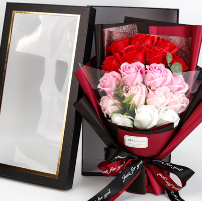 Good price 18 Rose Soap Flower Bouquet Gift Box Flowers for Valentine's Day，Mother's Day Gifts online