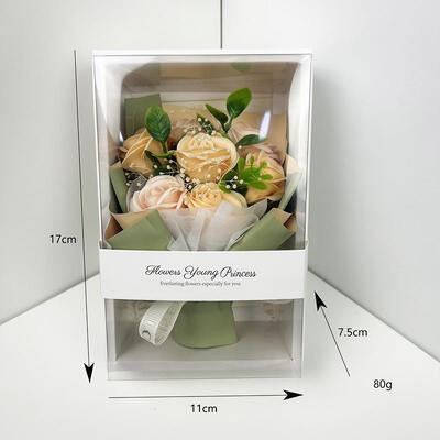 Good price Handmade Tanabata Eternal Rose Soap Flower Bouquet Gift Box 17×12×5cm Handcrafted Soap Floral Present for Valentine Wedding Holiday Gifting online