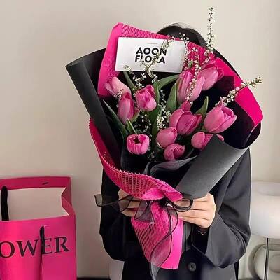 Good price Elegant Preserved Style Mixed Rose & Tulip Soap Flower Bouquet 17×17×25cm Hand-tied Floral Gift for Birthday Mother's Day Party Presents online
