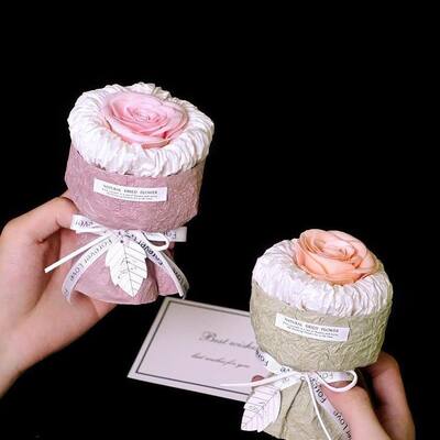 Good price Wholesale Preserved Scented Tulip Soap Flower Bouquet Yarn Wrapped DIY Adjustable Size  Festive Gift for Valentine Thanksgiving Decor online