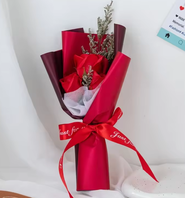 Good price Wedding Valentine's Day Soap Flower Gift Birthday Gift Multi-rose Flower Natural Edible Dried Flower Bouquet online