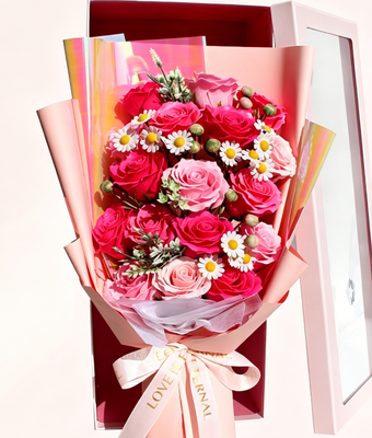 Good price New Design Handcrafted Big Size Soap Bouquet Mothers Day pink Gift Bouquet Valentine's Day Red Flower Father's Day Christmas online