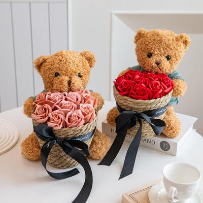Good price Modern Cartoon Design Artificial Rose Flower Bulk Wholesale Multi-Holiday Decorative Gift With 20×20×25cm Package Size online